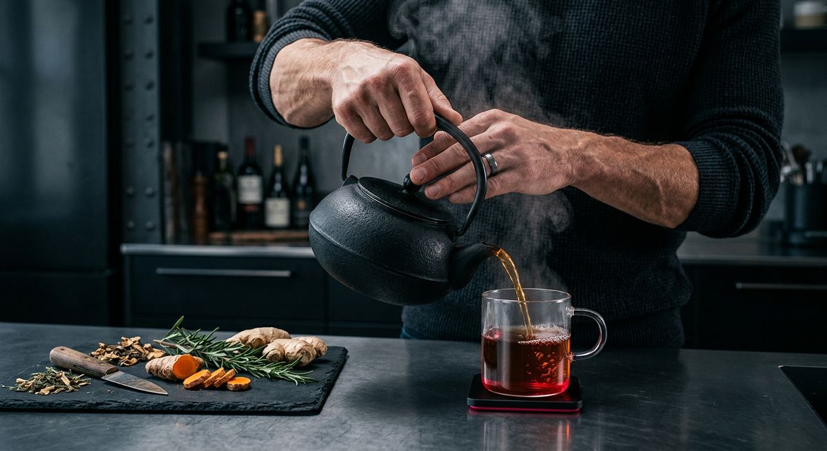 Hierbas y Té Antiinflamatorios: Recuperación Natural para el Hombre