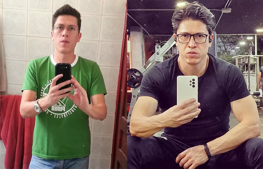Luis Rivera Velasco - antes y después